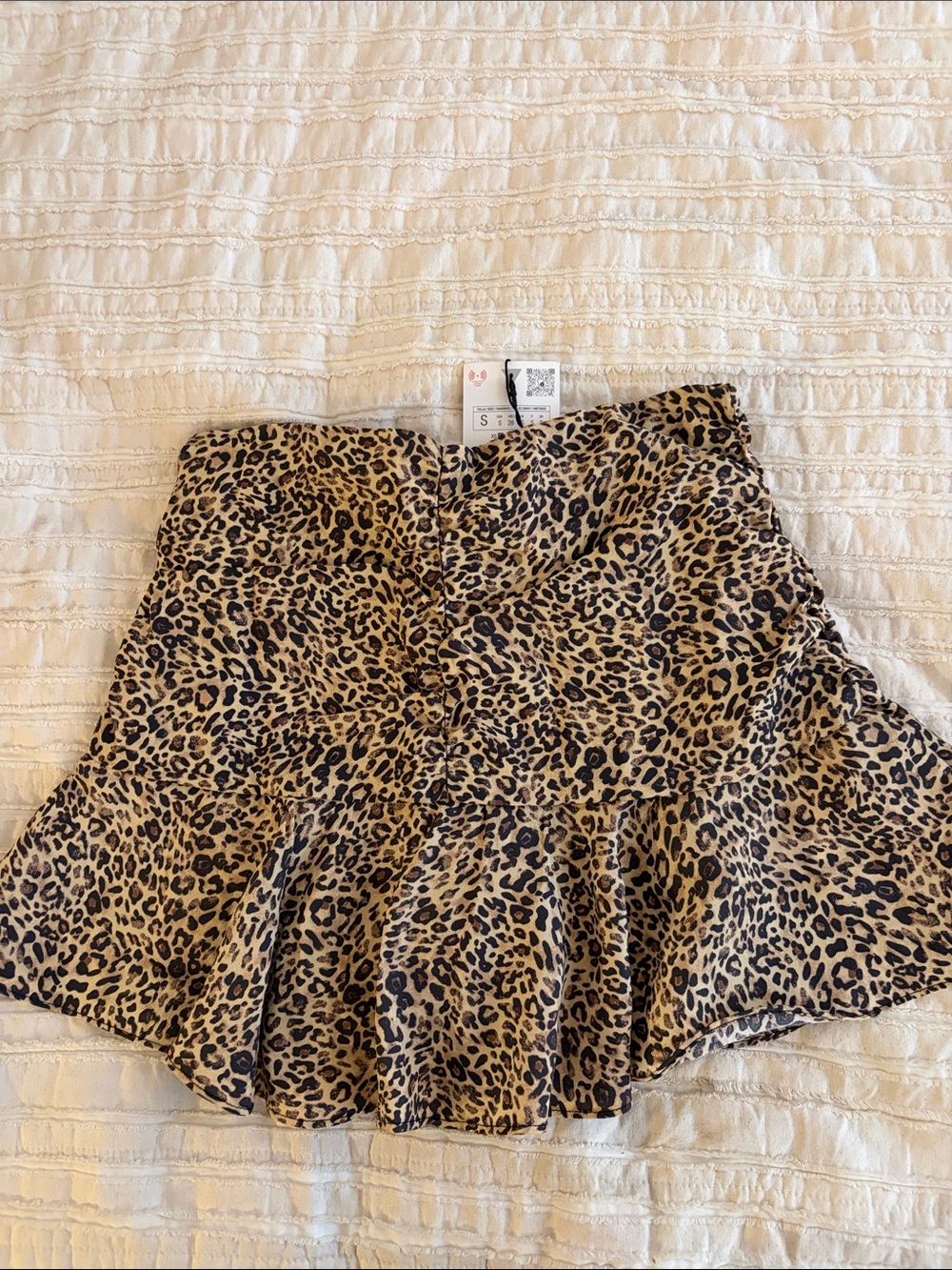 Zara Leopard Print Circle Skirt - Black & Brown - NWT